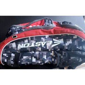 Easton Baseball Softball Equipment Backpack Red Grey Digital Camo Bag
